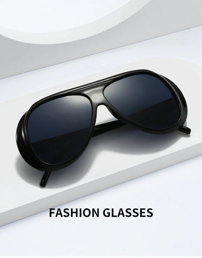 SHAUNA Fashion Oversized Pilot Men Sunglasses Retro Gradient Mirror Shades UV400 Women Sun Glasses
