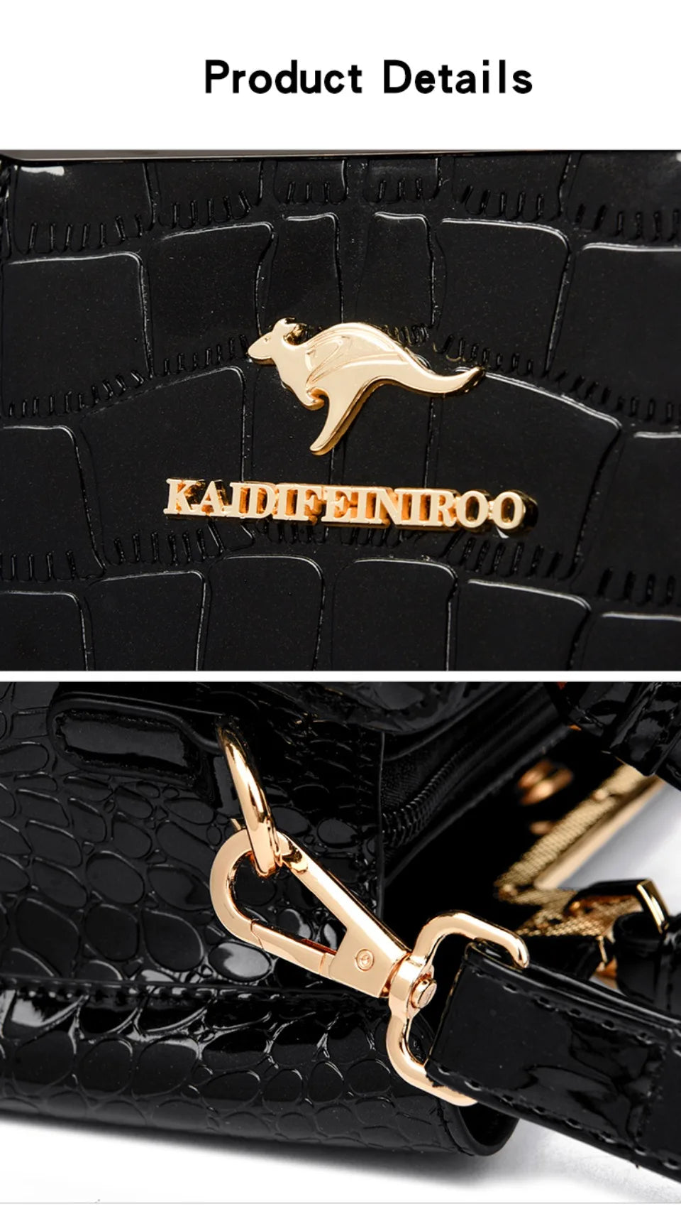 Three Layers Women Shoulder Bags Luxury Designer High Quality Patent Leather Messenger Casual Tote Bag Large Capacity Hand bags