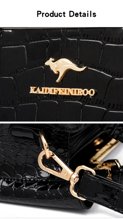 Three Layers Women Shoulder Bags Luxury Designer High Quality Patent Leather Messenger Casual Tote Bag Large Capacity Hand bags