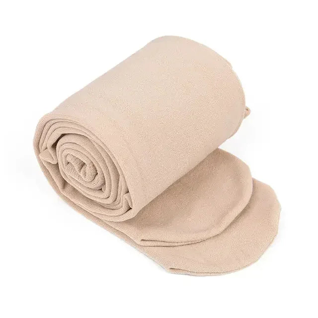 Colorful Fleece Lined Tights Women Thermal Pantyhose for Female Winter Panty Polar Skin Black Effect Stockings Thermal Leggings Skin One Size