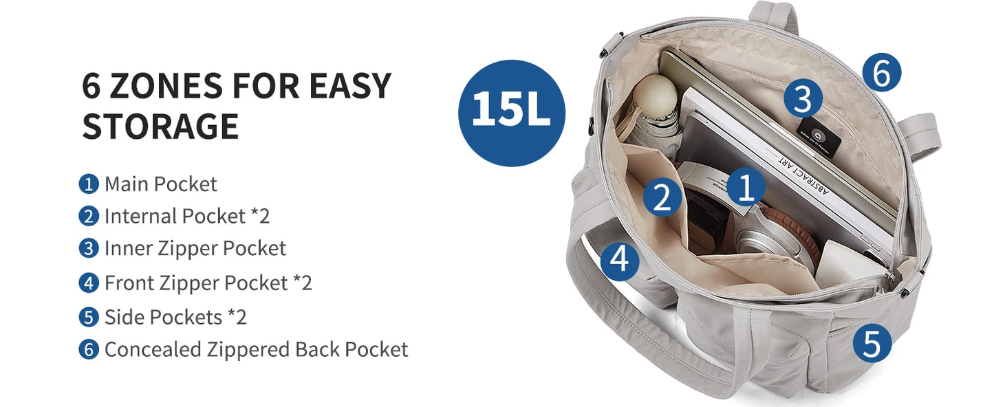 AJI Shoulder Bag For Women 2025 New Fashion Crossbody Bag Wear-Resistant Waterproof Nylon Female Handbags Ladies Messenger Bag