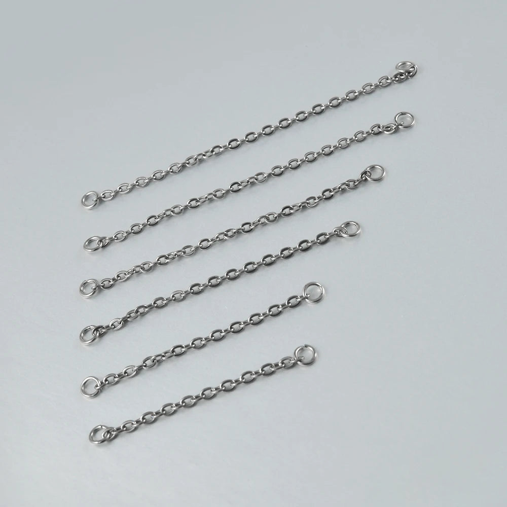 Dreamlee ASTM G23 Titanium Connector Chain For Nose Ring Hoop Clicker Cartilage Helix Body Piercing Jewelry Accessory