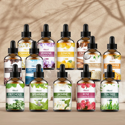 60ml Agarwood-Cedarwood-Vetiver-Pine Palm-Ocean-Sweet Tobacco-Black CastorAromatherapy Essential Oils Aromatherapy Essentia - Badiee Stylez