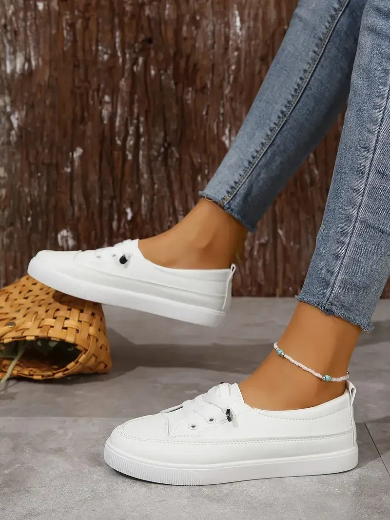 Spring and Summer Fashion New Mesh Breathable Round Toe Shallow Mouth Casual and Comfortable Flat Walking Shoes Sneakers