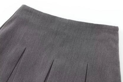 Women Pleats Short Skirts 2024 New Fashion Women Shorts Skirt Woman Mid-Waist Mini Skirts Casual Summer Skort