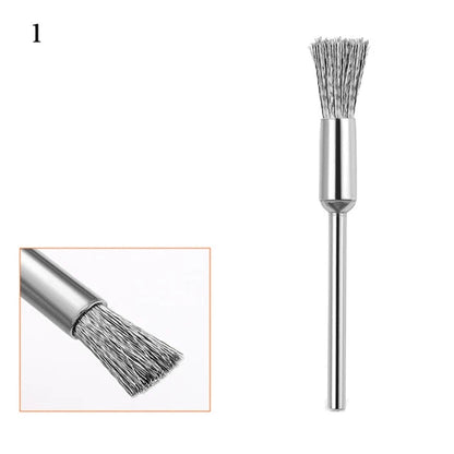 Nail Drill Bit Cleaning Brush Manicure Grinding Head Dual Brush Electric Drills Copper Wire Drill Brush Cleaner Nail Art Tools Style2