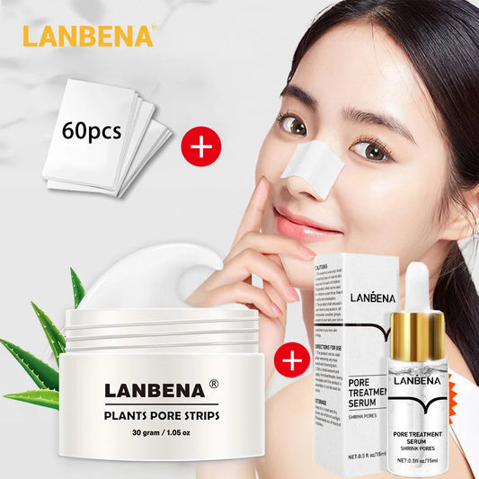 LANBENA Shrink Pore Essence 15ml Blackhead Nasal Black Mask Peeling Acne Treatment Face Serum Moisturizing Firming Skin Care Default Title