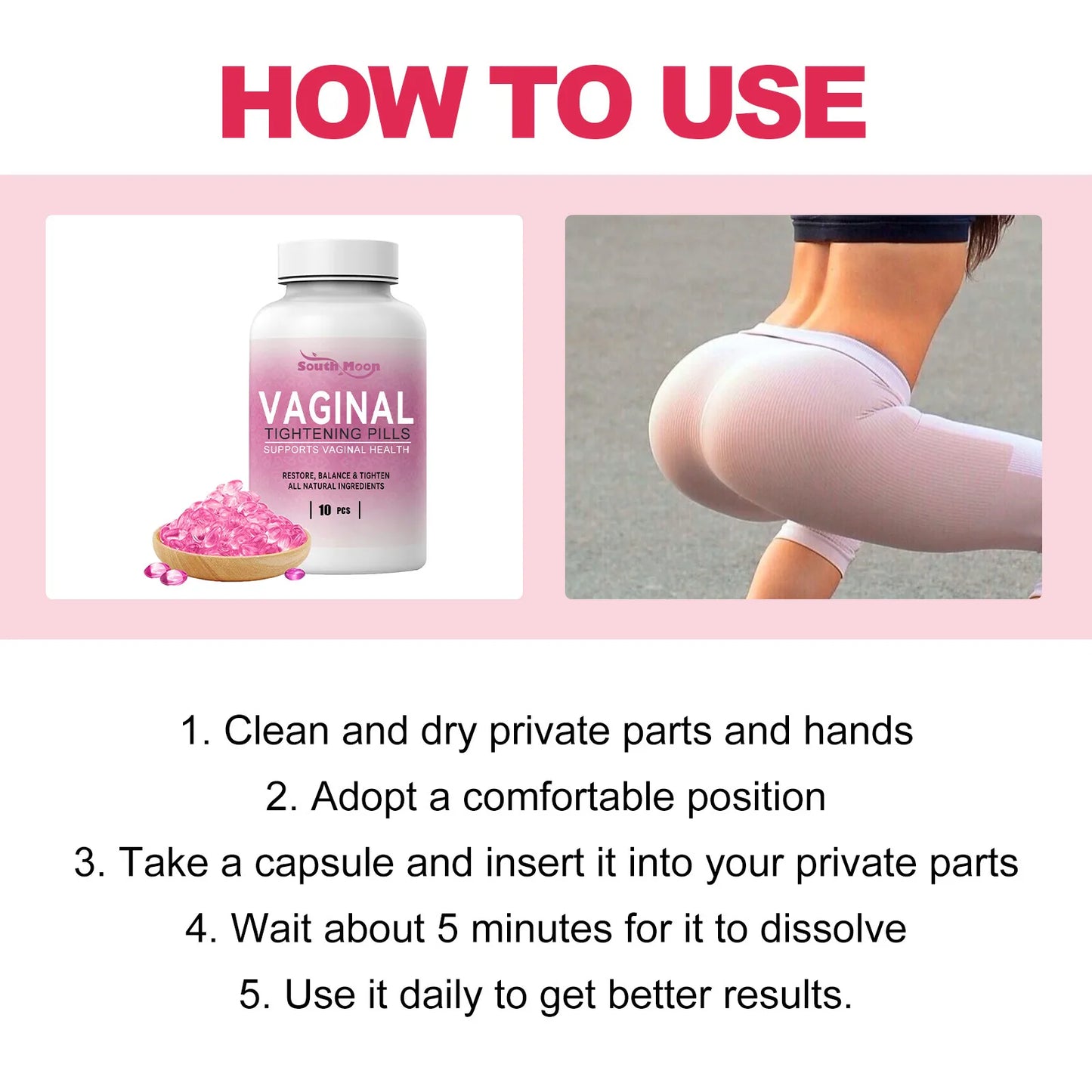 Hip Lifting Capsule Sexy Buttock Enlargement Shaping Tightening Prevents Sagging For Bigger Butt Enhancement Create Women Curves