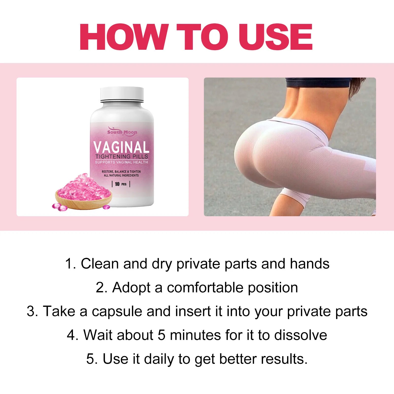 Hip Lifting Capsule Sexy Buttock Enlargement Shaping Tightening Prevents Sagging For Bigger Butt Enhancement Create Women Curves
