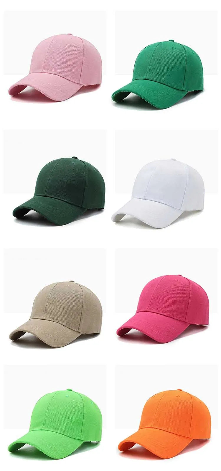 Unisex Cap Casual Plain Baseball Cap Adjustable Snapback Hats For Women Men Hip Hop Cap Street Dad Hat Badiee Stylez