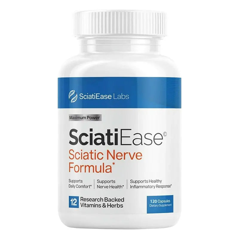 Sciatic Nerve Health Support Supplement with PEA, Vitamin B Complex, Alpha Lipoic Acid for Muscles Joints Sleep Nerve Support 120 count United States