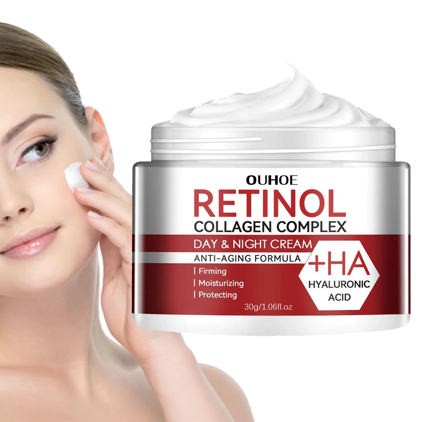 Retinol Face Moisturizer Moisturizing Retinol Cream Anti-Wrinkle Aging Moisturizing Shrink Pores Whitening Smooth Retinol