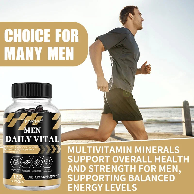 Men's Daily Fitness Advanced Formula with Vitamins, Minerals, Sports Blend, Energy and Antioxidant Blend, Nutritional Supplement