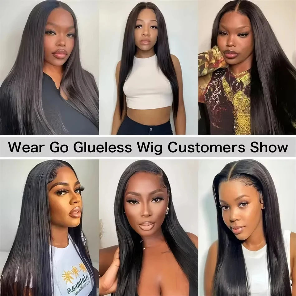 Glueless Hd Lace Human Hair Bone Straight Lace Front Wigs 4x4 5x5 Pre-Cut Lace Wig Human Hair Lace Closure Wig For Black Women Badiee Stylez