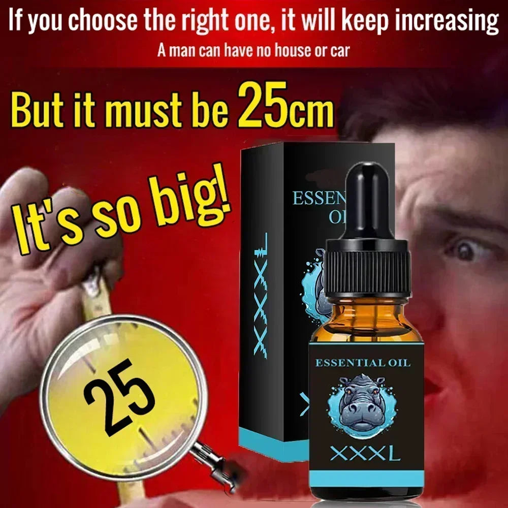 Penis Permanent Thickening, Increase XXL Growth Enlargement Massage Men's Cock Erection Lubricant Plant Extracts Massage Oil - Badiee Stylez