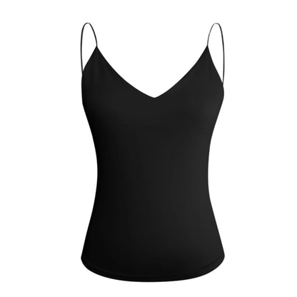 Satin Women Thin Wild Solid Camis Vest Women Tank Tops Female 2022 Summer Sexy Strap Basic Tops Slim Sleeveless Camisole black