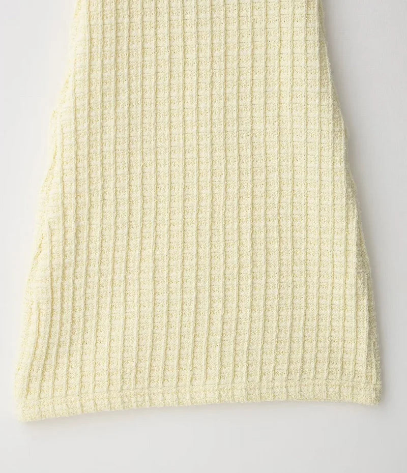 MUJER 2025 Knitted Short Dresses for Women Bodycon Mini Dress Woman Backless Beach Dress Women Sleeveless Women's Summer Dress