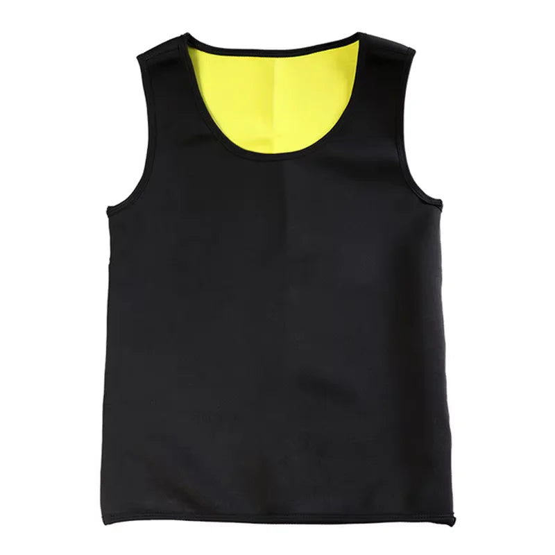 Men Training T-shirts Sauna Effect Sports Vest Exercise Tops Fitness Clothes Slimming Weight Loss Sportswear Workout Activewear