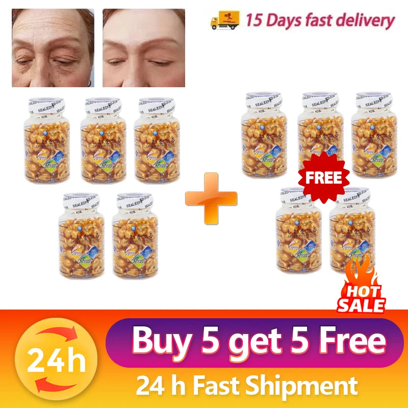 Instant Wrinkle Vitamin E Extract Face Serum Firming Anti Wrinkle Whitening Anti Aging Moisturizing Korean Skin Care Skincare 10PCS