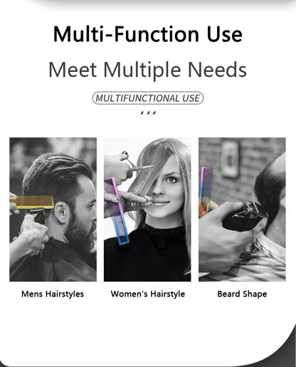 Salon Professional Electroplated Comb Barber Comb Stylist Styling Tool Accessories Salon Anti-static Hair Cut Comb