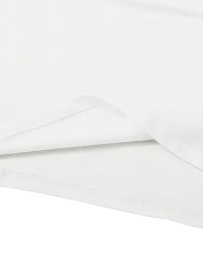 Plus Size Women's White Short - Sleeve T - shirt, Leopard Heart Graphic Print, Sexy & Stylish Streetwear Top