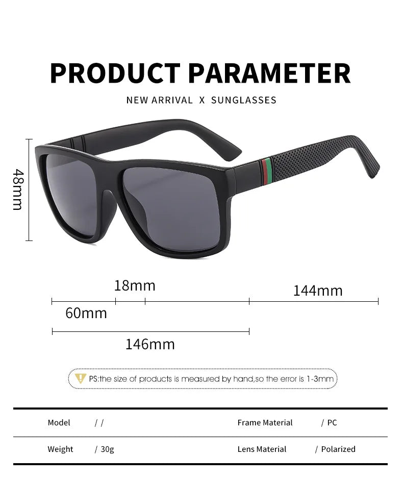 Men Sunglasses Unisex Square Vintage Sun Glasses Bicycle Sunglass Polarized Sunglasses Retro Feminino for Women Men