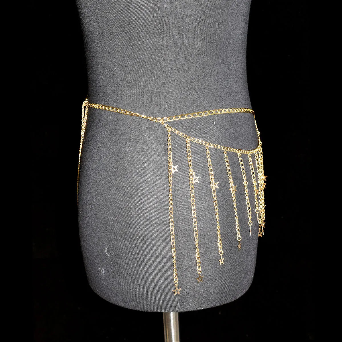 Festival Women's Metal Body Jewelry Sexy Fashion Belly Chain Tzitzit  Stars Waist Chain Birthday Party Daily Wear Accessories Badiee Stylez
