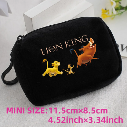 The Lion King Coin Purse Mini Coin Key Bag Money Pocket Plush Wallet Kid Cartoon Cute Moneybag Kawaii Birthday Gift Storage Bag 1pcs-006