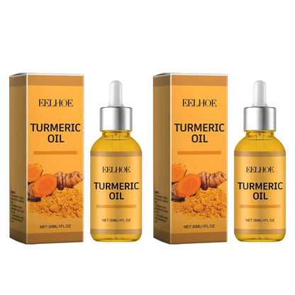 Turmeric Facial Oil Lightening Face Moisturizing & Skin Repair Smooth Deep Moisturizing Brightening Skin Care Essence Oil 2 x 30ml Boxed