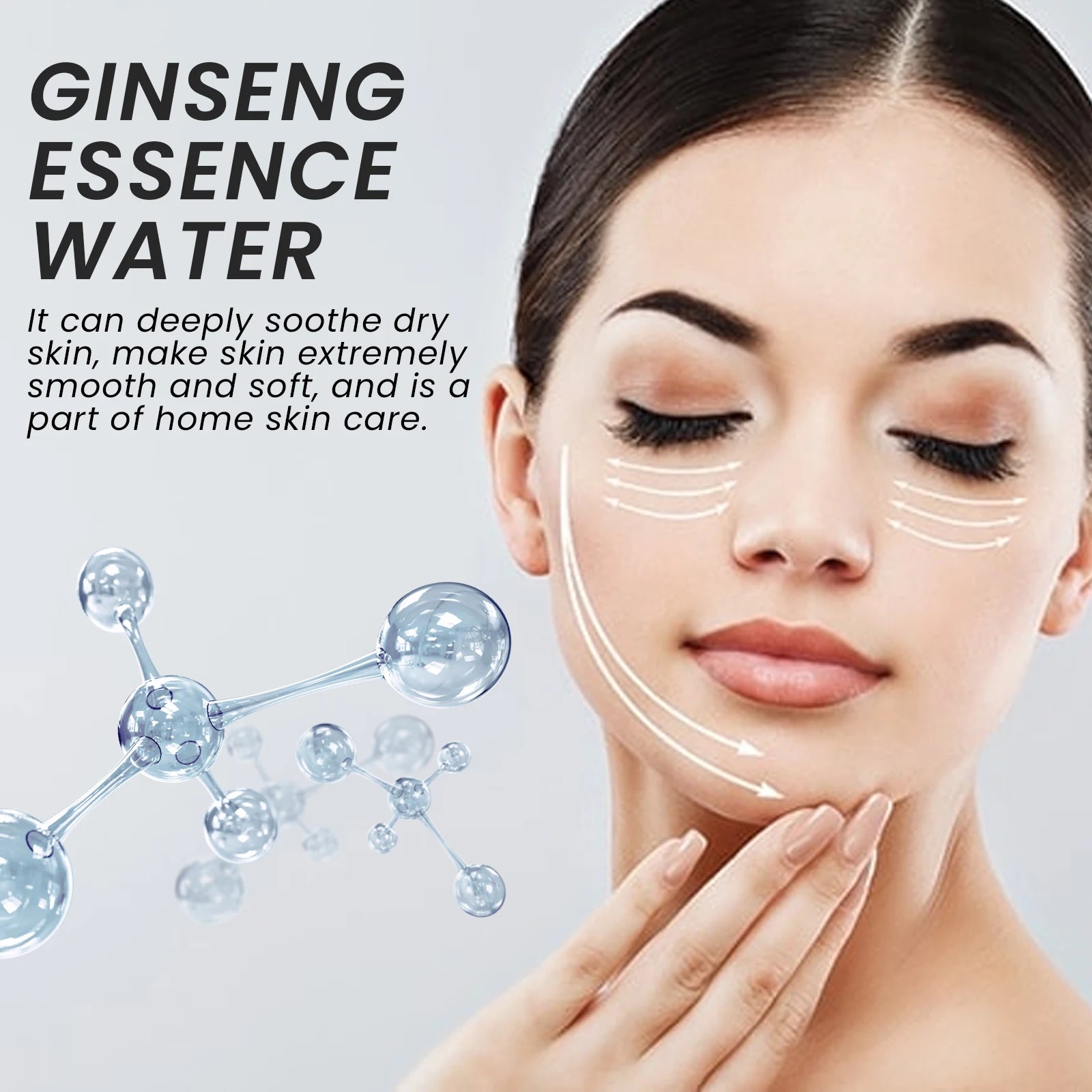 Ginseng Face Essence Moisturize Lighten Fine Line Smooth Restores Dry Dull Skin Brighten Serum Hydrating Facial Care Toner