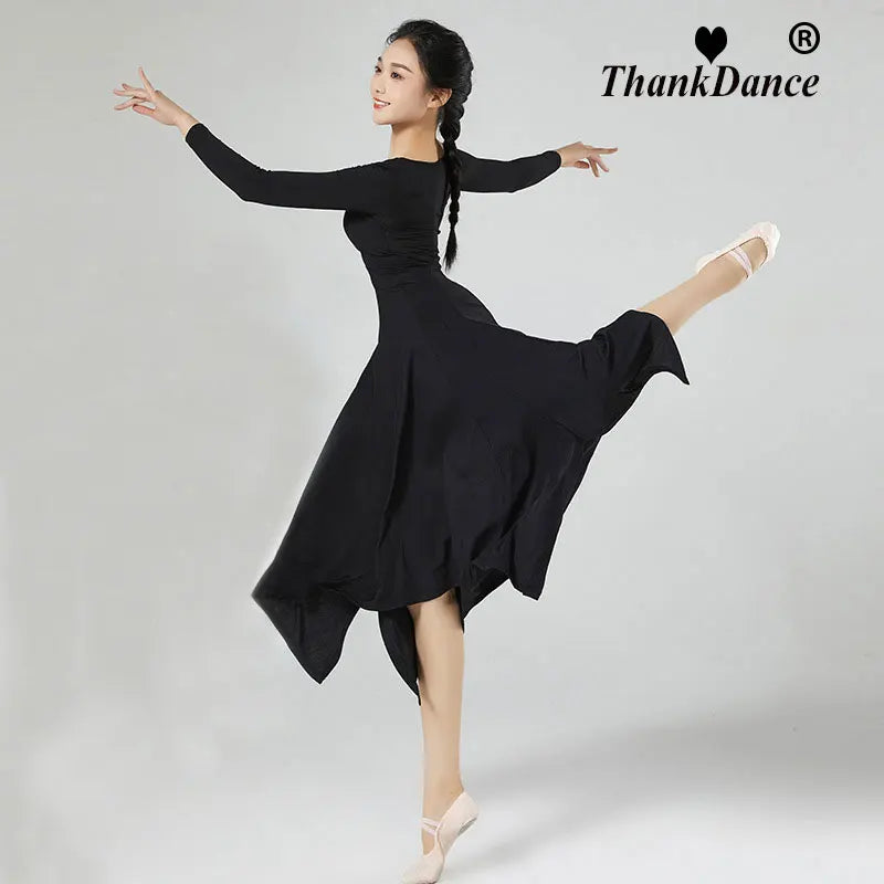 Modern Dance Ballroom Dancing Dress Women Standard Ballroom Dance Dress for Waltz/tango/foxtrot Performance Competition Dress Badiee Stylez