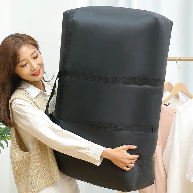 Extra Large Waterproof Moving Luggage Bags Laundry Shopping Bag foldable luggage travel bag Thin Oxford Cheap Quilt Organizer