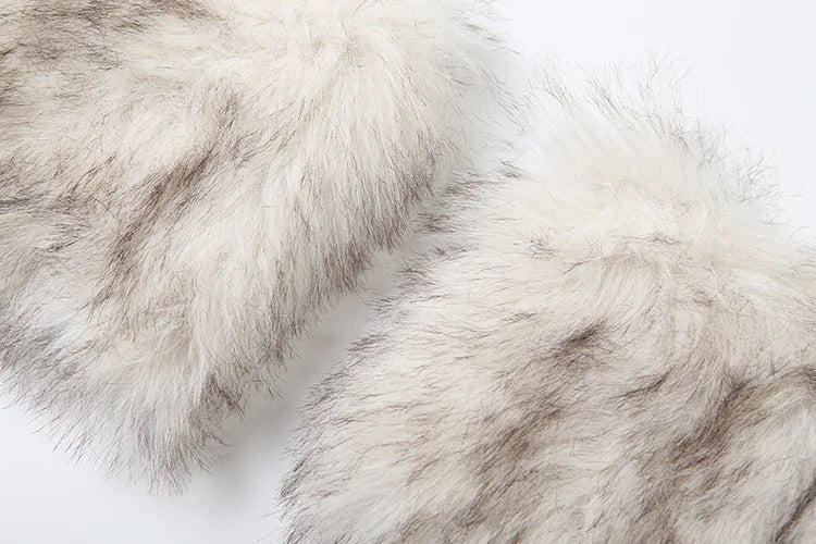 Weird Puss Sexy Furry Collar Junpsuits+Foot Cover Woman Hipster Autumn Full Sleeve Skinny Peach Hip Midnight Party Club Overalls Badiee Stylez