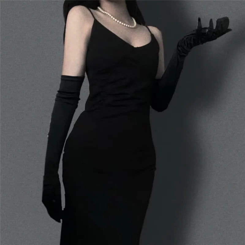 1 Pair Women Adult Black White Red Skin Opera/Elbow/Wrist Stretch Satin Finger Long Gloves Women Flapper Gloves Matching Costume Badiee Stylez