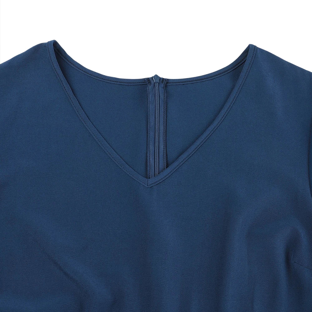 Plus Size Womens Elegant Butterfly Sleeve Sequin V-Neck Midi Dress Ladies Party Cocktail Evening Banquet Ball Gown Size 0XL-5XL