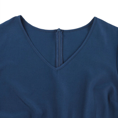 Plus Size Womens Elegant Butterfly Sleeve Sequin V-Neck Midi Dress Ladies Party Cocktail Evening Banquet Ball Gown Size 0XL-5XL