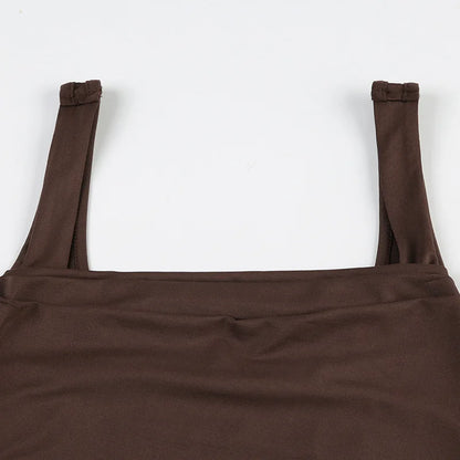 Women Sexy Tank Tops New Summer Solid Fashion Folds Sexy Backless Partywear Camisole Elegant Casual Slim Lady Tank Tops Clothing