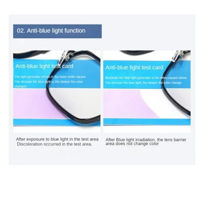 Photochromic Anti Radiation Glasses Metal Eyeglass For Woman Men Badiee Stylez