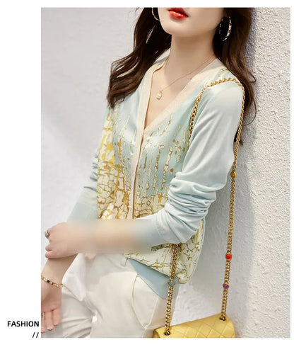 New Casual Soft Knit bottoming shirts Sweater cardigans sweater Tees Basic shirts knitted Tops