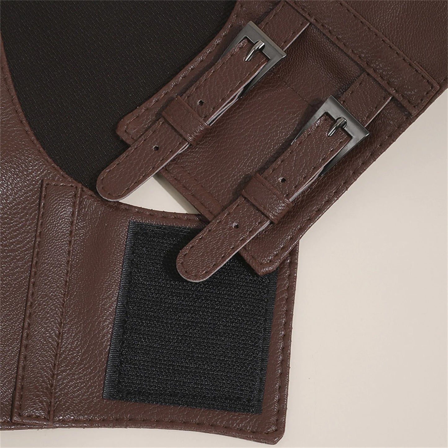 Women's Waist Belt Underbust Corset PU Leather Adjustable Punk Cummerbund Corset Wide Belts Dress Costume Waistband Cincher 1PC