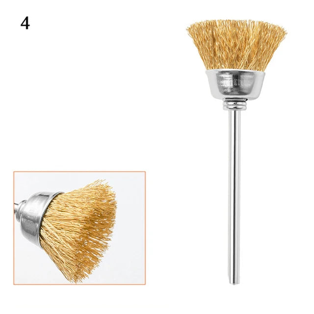 Nail Drill Bit Cleaning Brush Manicure Grinding Head Dual Brush Electric Drills Copper Wire Drill Brush Cleaner Nail Art Tools Style5
