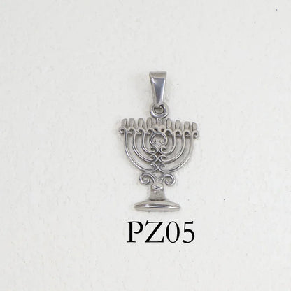 RHYSONG Geometric Stainless Steel 18K Gold Plated Snake Cross Palm Conch Mushroom Pistol Pendant For Women Diy Findings Jewelry 05-SV