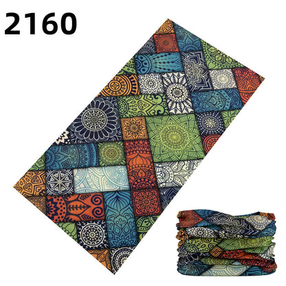 2101Unisex Climbing Hiking Scarf Sport Headwear Bandanas Motorcycle Turban Hand Band Magic Scarves Outdoor Cycling Headband Mask 2160
