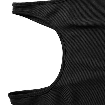 Summer Women's Jumpsuits New Streetwear Fashion Letters Embroidery Jumpsuits Black Sexy Backless Slim Sleeveless Sports Clothing