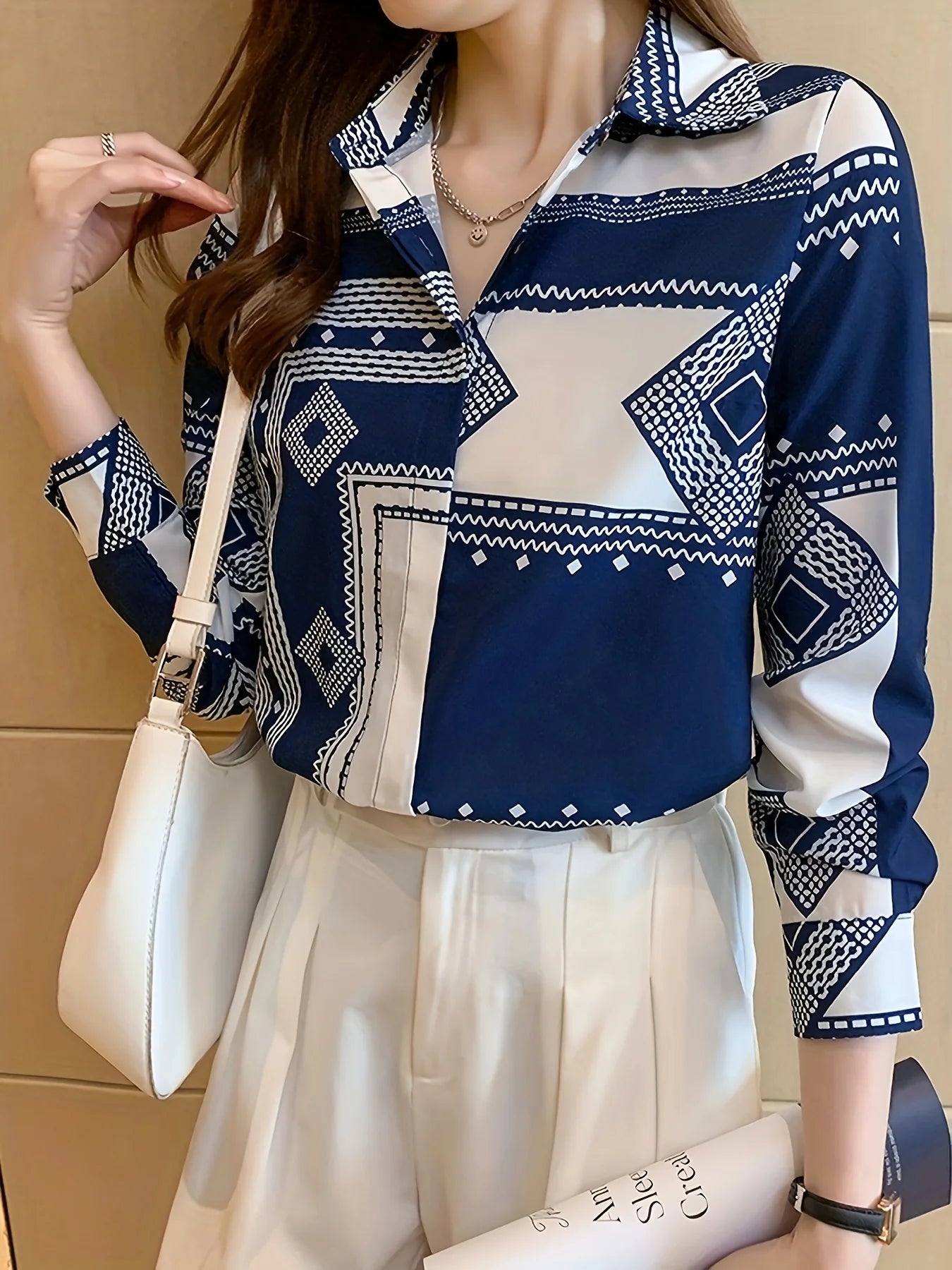 Fashion ladies shirts New elegant Women Blouses Long Sleeve Button-Down Tops blusa mujer