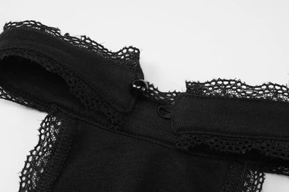 Dulzura Halter Sleeveless Crop Top Vest 2024 Summer Women Lace Patchwork Sexy Rhinestones Y2K Vintage Elegant Club