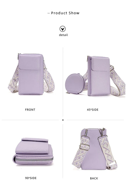 Buylor сумка для телефона PU Leather Cell Phone Bag Fashion Crossbody Bag Luxury Designer Ladies Shoulder Bag With Small Wallets