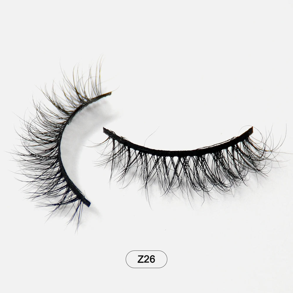 Dropshiping Makeup Mink Lashes Fluffy Soft Full Fake Eyelashes Natural False Eyelashes Wispy Lash Extension Z26 CHINA