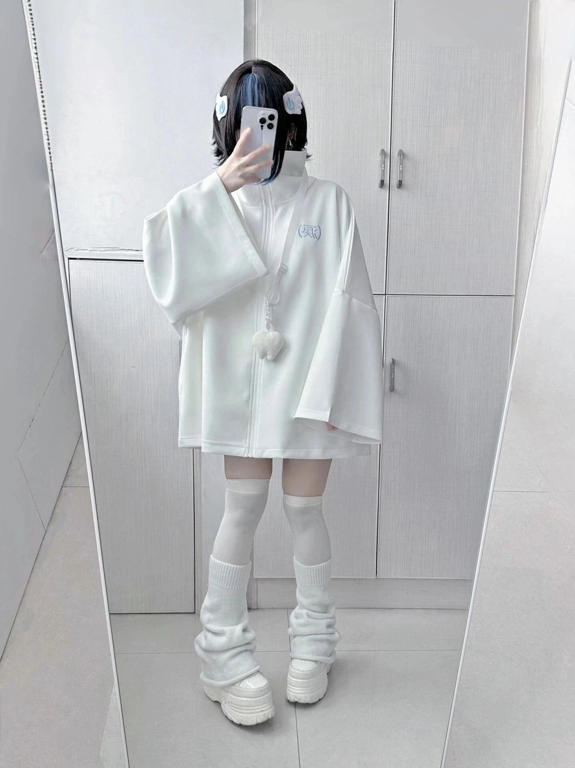 Spring Japanese Casual Solid Hoodies Women Loose Y2k Aesthetic Oversized Embroidery Coats Harajuku Zipper Grunge Sweatshirts