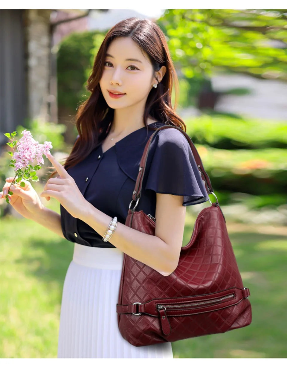 Genuine Brand High Quality Leather Casual Tote Luxury Handbags Women Bags Designer Shoulder Underarm Bags for Women Bucket Sac